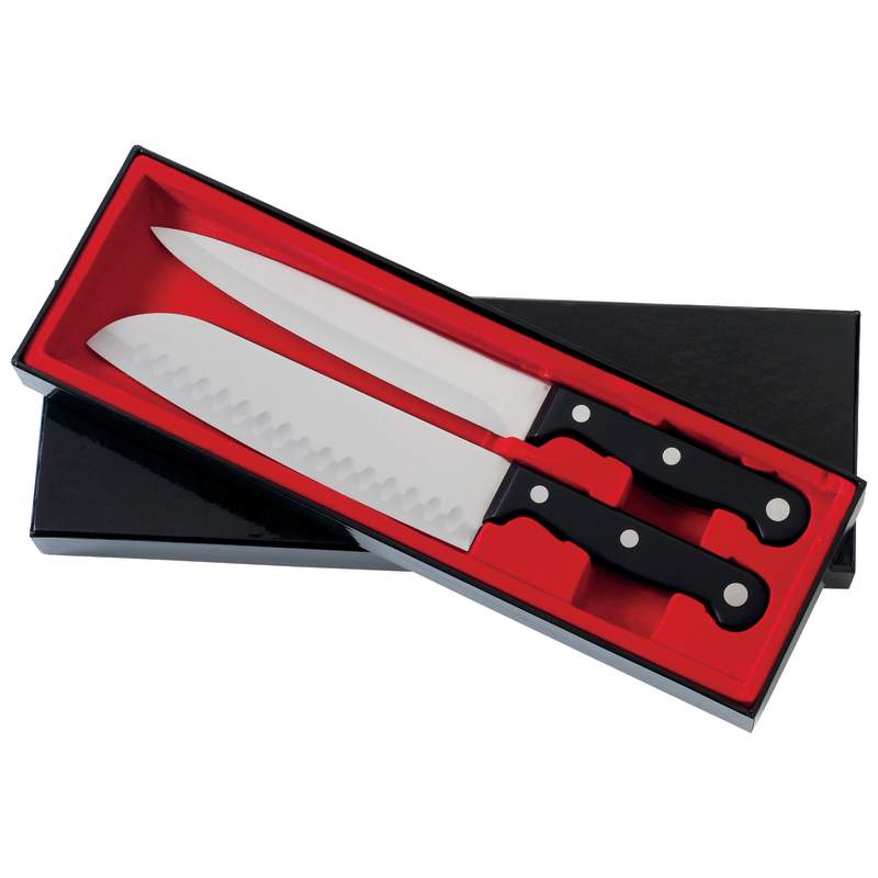 2PC KNIFE SET W/PHENOL HANDLES