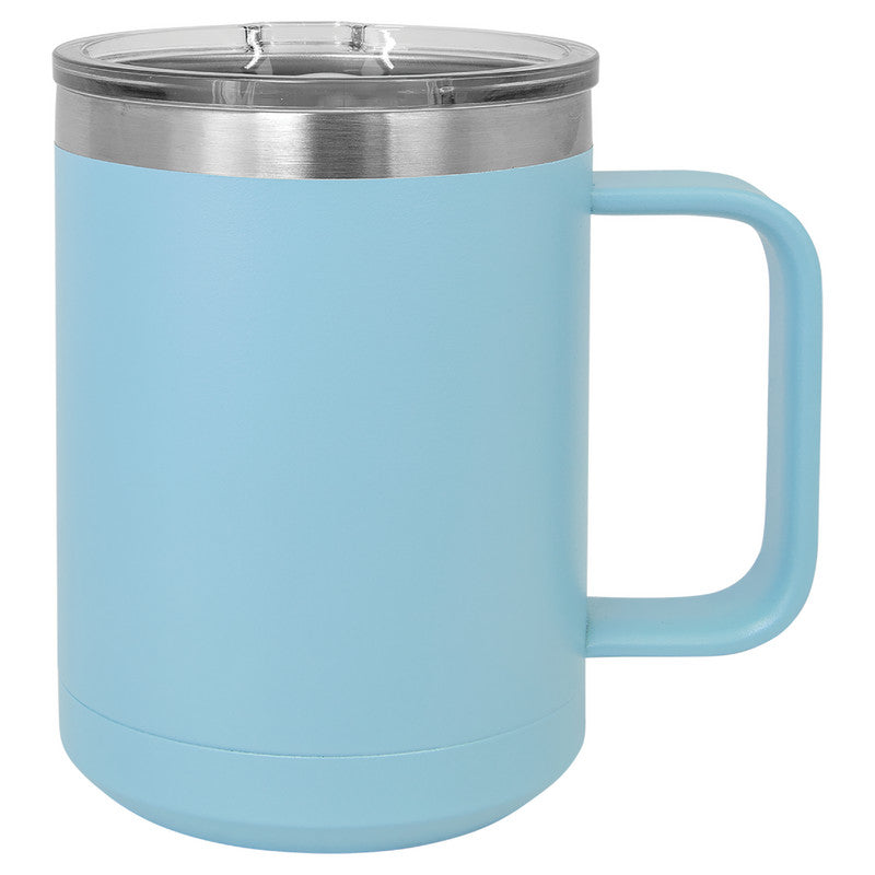 15oz Polar Camel L.Blue SS Mug