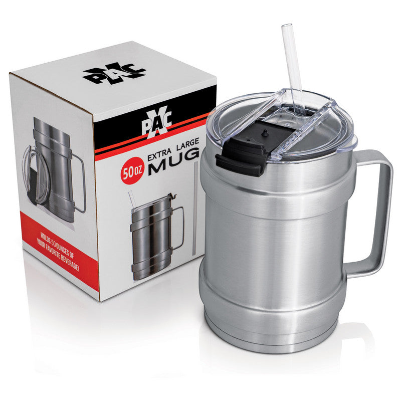 50OZ DBL VAC WALL MUG W/LID
