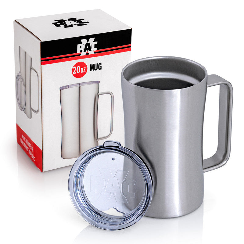 20OZ MUG DBL WALL W/LID