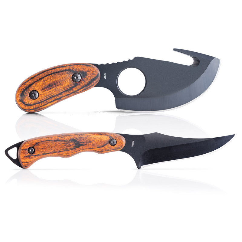 2PC SKINNER KNIFE SET W/SHEATH